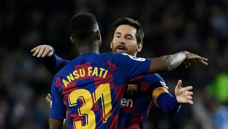 En Barcelona, Ansu Fati lleva dos goles por encima del astro argentino en lo que va de temporada.