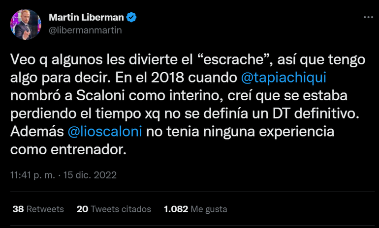 La defensa de Liberman contra quienes lo tildan de