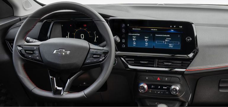 Así es el tablero de Chevrolet Montana. Así es el tablero de Chevrolet Montana.