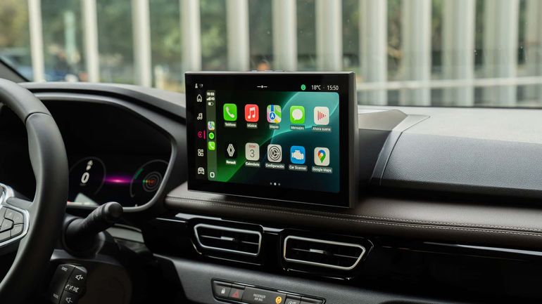 La nueva pantalla que monta el Renault Kardian. Foto: Renault La nueva pantalla que monta el Renault Kardian. Foto: Renault