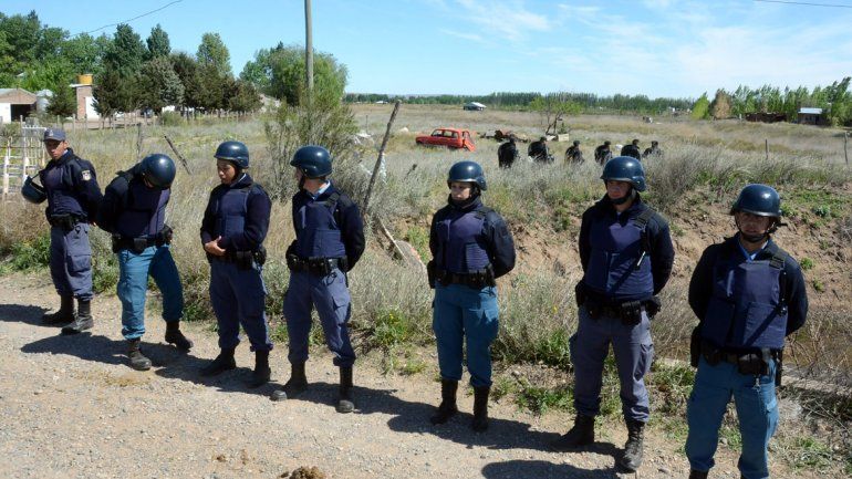 La Policía desalojó a los chacareros de San Francisco.