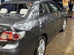 Un fuerte temporal se registró en plena ruta. Un fuerte temporal se registró en plena ruta.