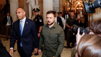 zelenski llego a pedir mas armas a washington