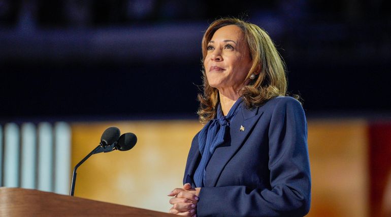 Kamala Harris durante la convención del Partido Demócrata. Kamala Harris durante la convención del Partido Demócrata.
