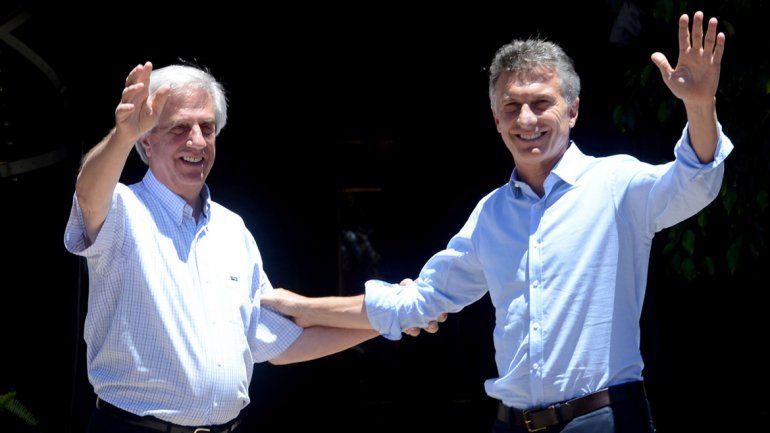 Mauricio Macri y Tabaré Vázquez.
