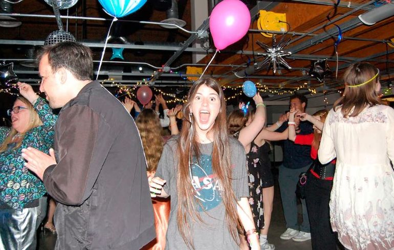 Chubut: Luján Leal de Ibarra con la remera de la NASA. Chubut: Luján Leal de Ibarra con la remera de la NASA.