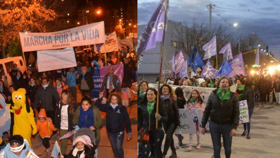 A horas de la sentencia hubo marchas en contra y a favor