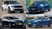 Cuatro SUV de los más baratos: Citroën C3 Aircross, Renaulr Kardian, JAC S2 y Volkswagen Tera. Cuatro SUV de los más baratos: Citroën C3 Aircross, Renaulr Kardian, JAC S2 y Volkswagen Tera.