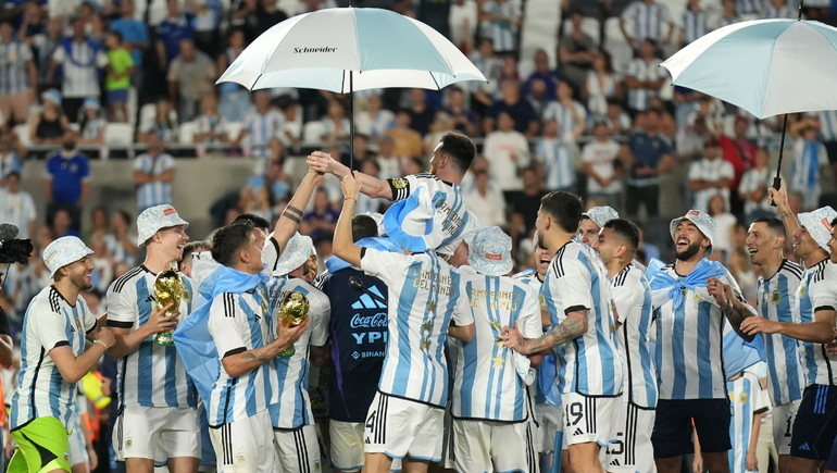 Festejo de campeones: el mensaje de Messi y la emoción de Scaloni