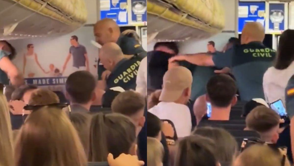 Un hombre fue detenido en España después de protagonizar una fuerte discusión con su pareja durante un vuelo.