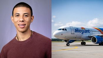 El avión que tuvo que aterrizar de emergencia se dirigía desde Florida hacia Virginia, en Estados Unidos. El avión que tuvo que aterrizar de emergencia se dirigía desde Florida hacia Virginia, en Estados Unidos.