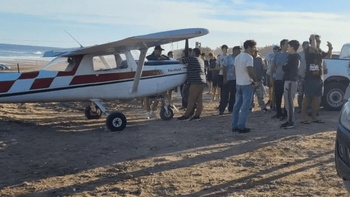 panico: una avioneta aterrizo de emergencia en la playa