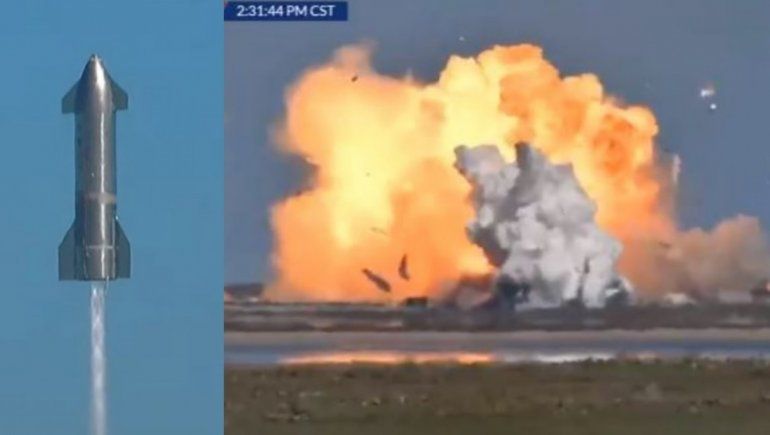 Así explotó el prototipo de cohete de SpaceX de Elon Musk para llegar a Marte