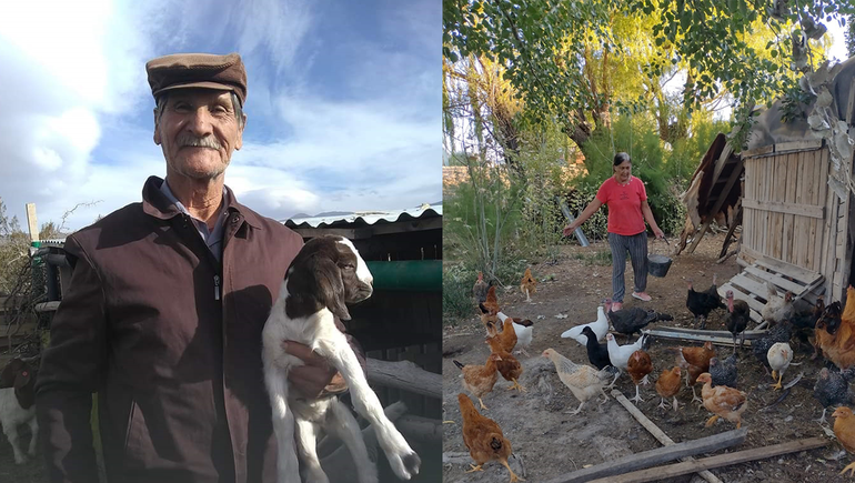 Dominga y Abel, los crianceros que perdieron todo con la tormenta