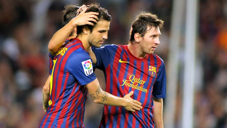 Cesc y Messi compartieron tres temporadas en el Barcelona. Cesc y Messi compartieron tres temporadas en el Barcelona.