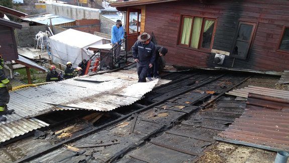 Incendio parcial en una casa de San Martín de los Andes