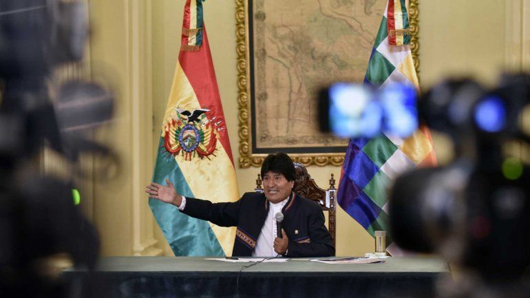 Evo Morales ayer