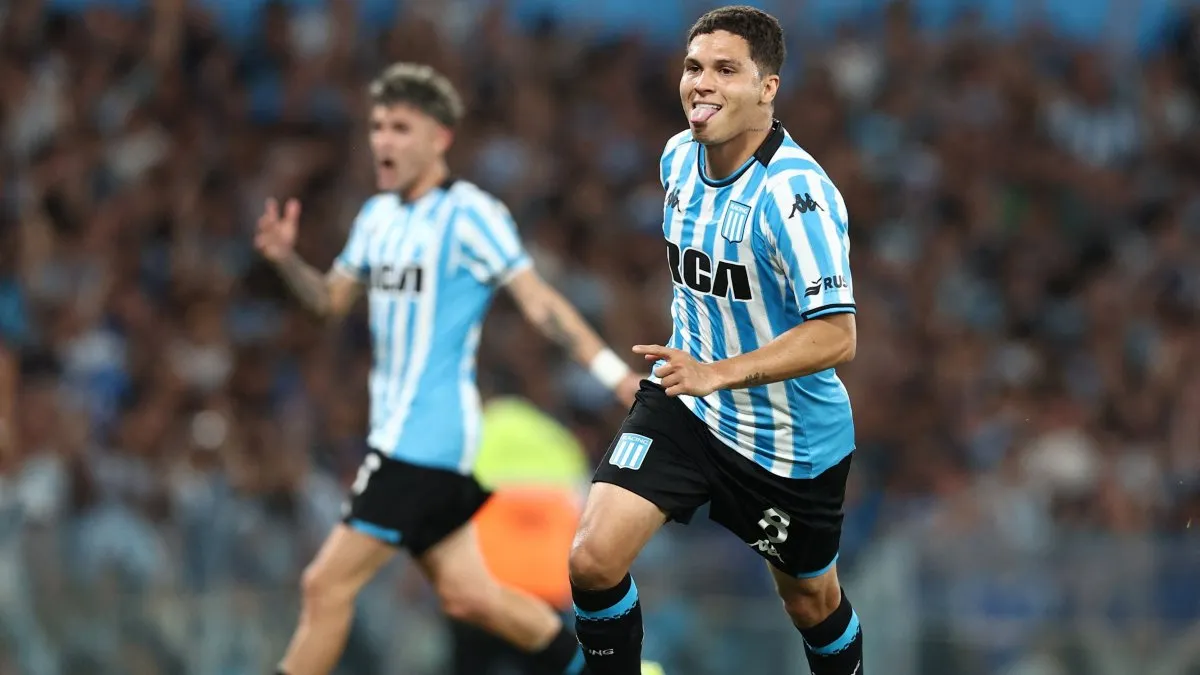 Juanfer Quintero anotó un doblete para Racing.