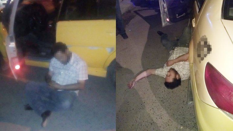 Un taxista manejaba totalmente borracho y chocó a una camioneta estacionada