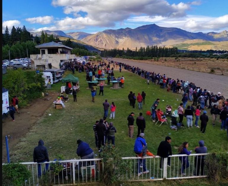 El hipódromo de Esquel (imagen de archivo). El hipódromo de Esquel (imagen de archivo).