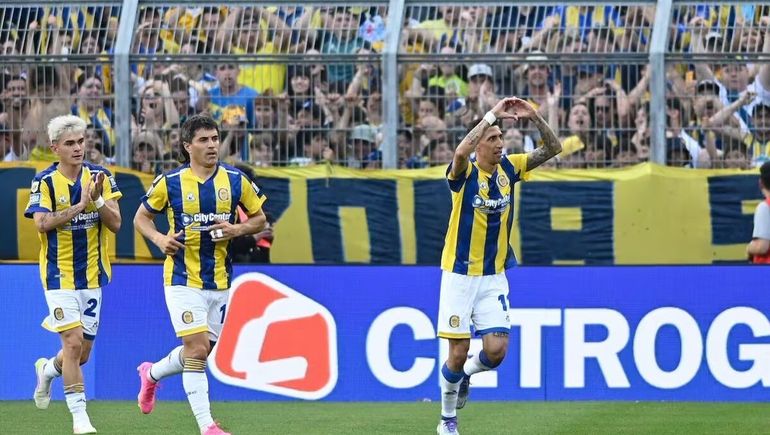 Impresionante: Di María clavó un golazo olímpico para darle el empate a Rosario Central ante Boca