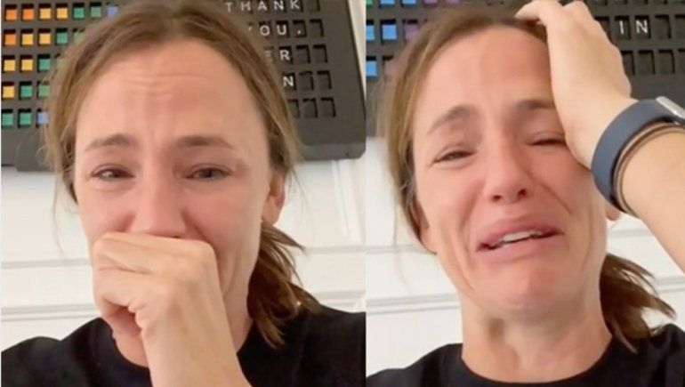 La actriz Jennifer Garner lloró en Instagram producto de la pandemia