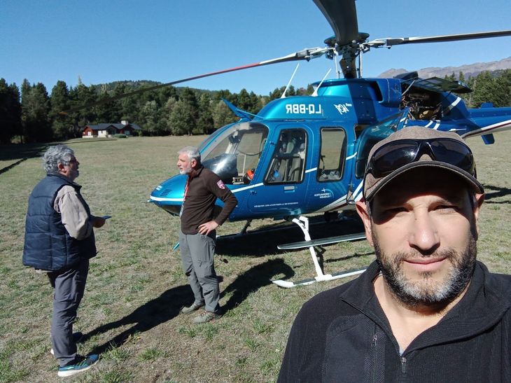 José Villacide, en pleno monitoreo de los bosques. Foto: gentileza. José Villacide, en pleno monitoreo de los bosques. Foto: gentileza.