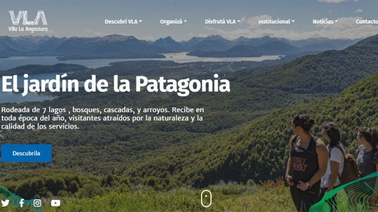 La Angostura tiene nuevo sitio web para los turistas