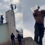 Fue enlazado como un animal en un polémico operativo policial | LM Neuquen Fue enlazado como un animal en un polémico operativo policial