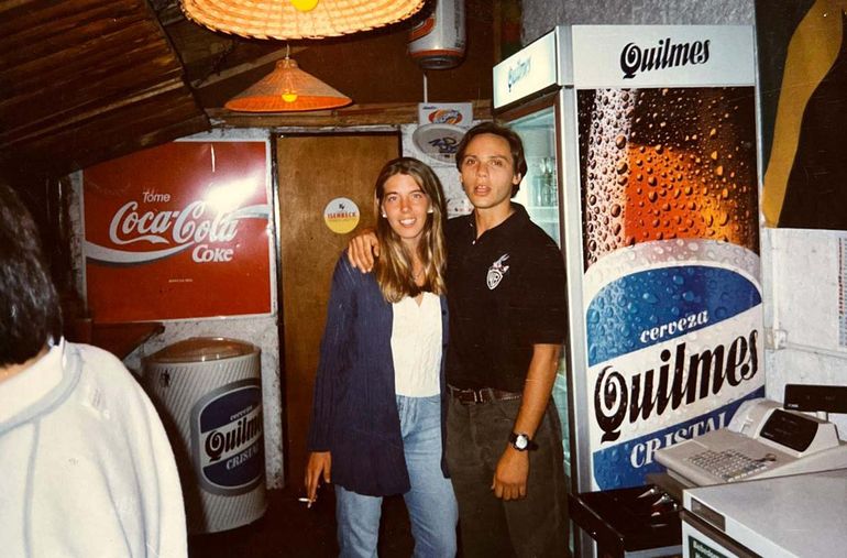 Julieta y Fernando durante una de las tantas noches de El Jamaiquino. 