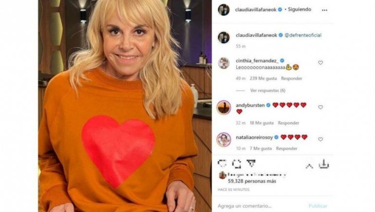 La primera foto de Claudia, tras regresar el lunes a las grabaciones de MasterChef.