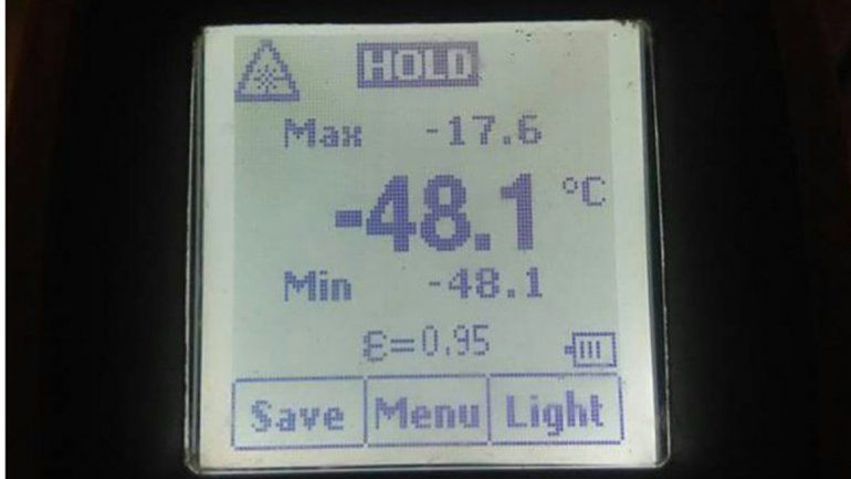 Invierno récord: se registraron -48 grados en Veladero
