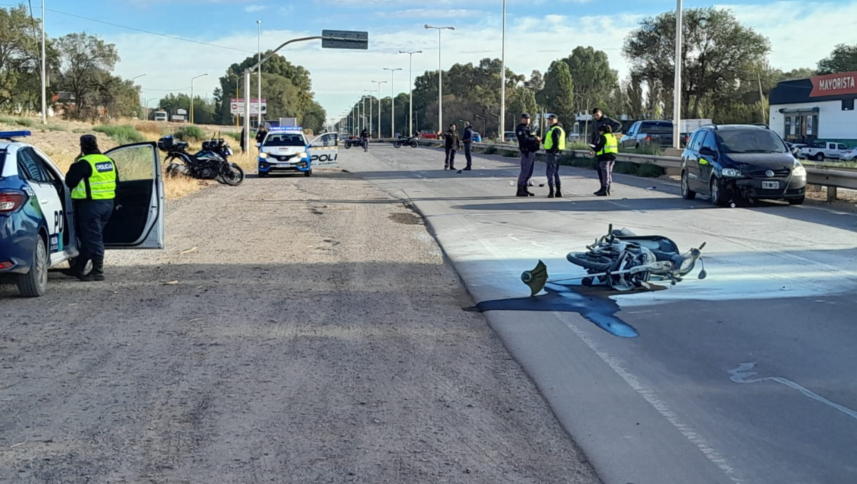 Murió el motociclista embestido en Ruta 7