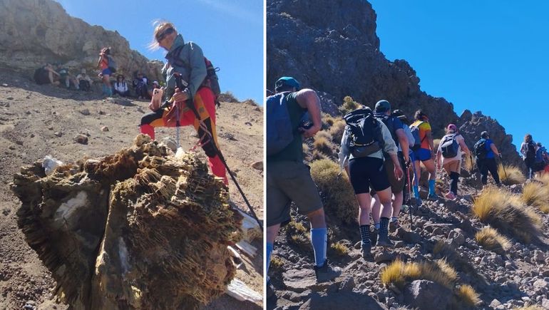 Senderistas exploraron el tesoro oculto de Loncopué