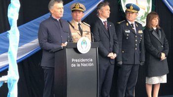 El mandatario habló en un homenaje a los efectivos caídos.