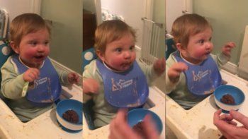 Youtube Bebe Come Chocolate Por Primera Vez Y Su Efusiva Reaccion Se Hace Viral