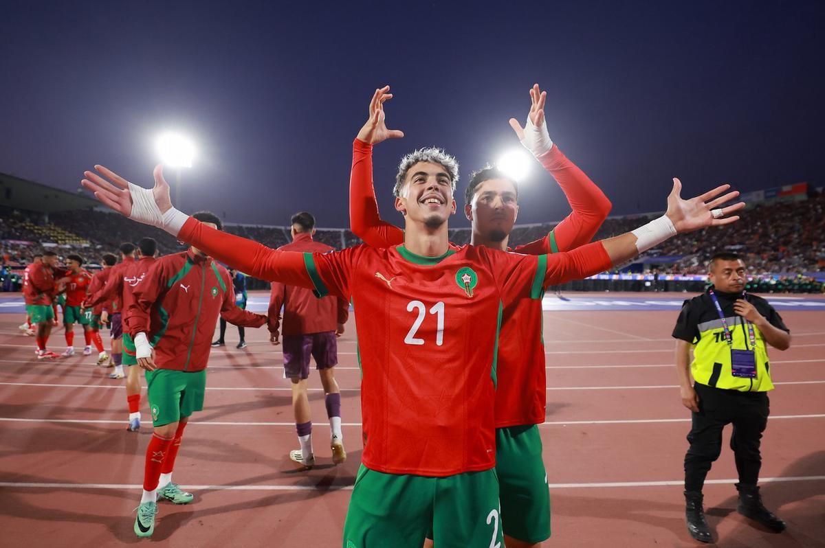 Marruecos le ganó a la Selección Argentina Sub 20 con un doblete de Yassir Zabiri.