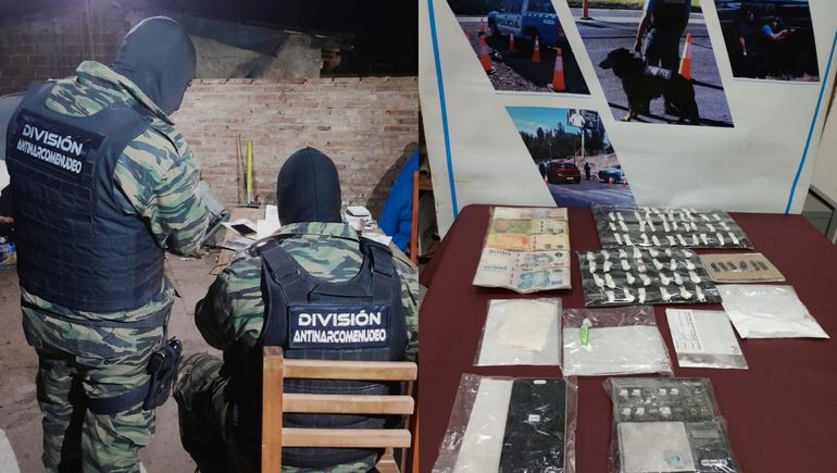 Desbarataron un kiosco narco en Valentina Norte Rural / Foto Prensa Policía