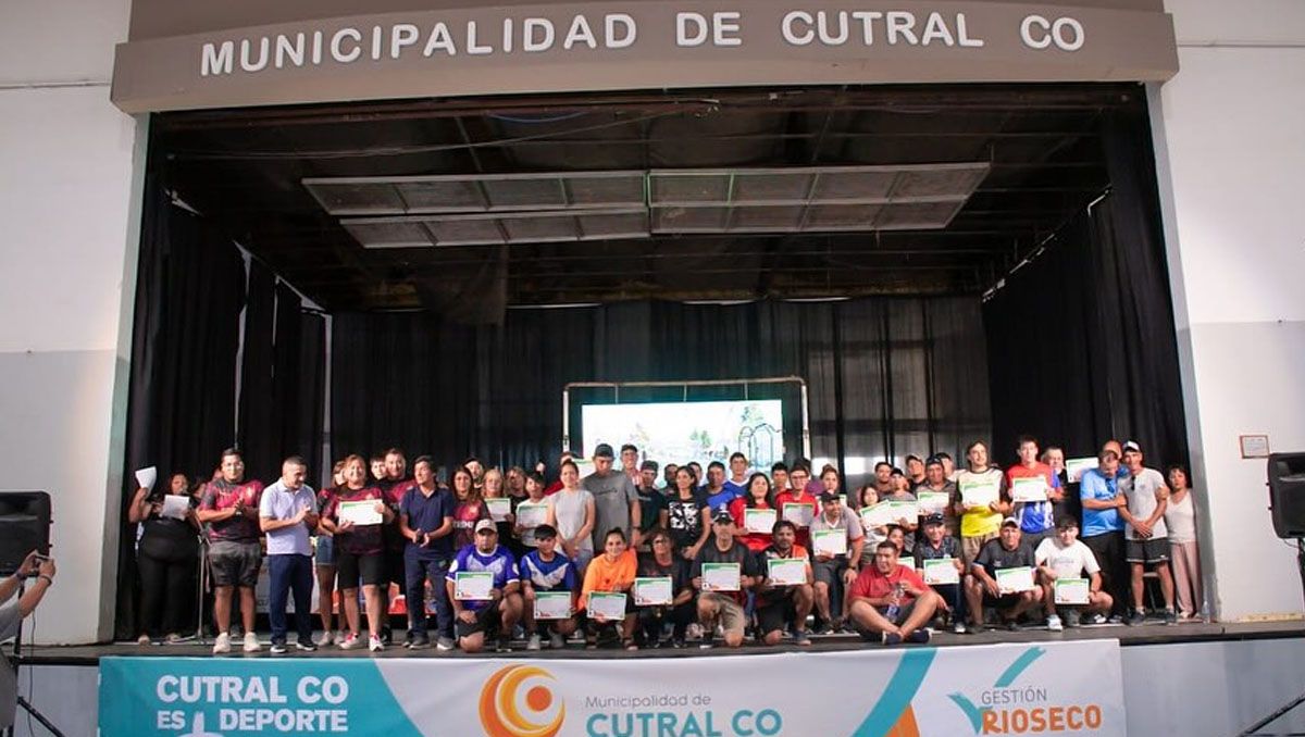 Cutral Co: cierre multitudinario del fútbol infantil comunitario