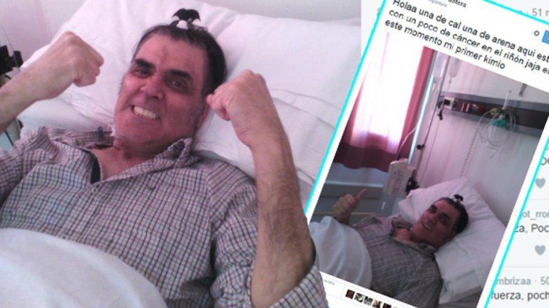 Pocho compartió en su Twitter las sesiones de quimioterapia y además