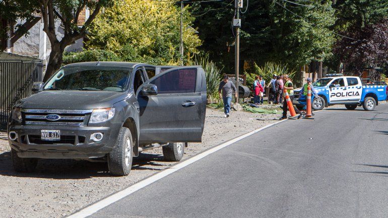 La camioneta Ford Ranger que atropelló a la joven cuando iba al colegio secundario.&nbsp;