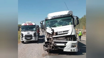 accidente fatal en la ruta 7: choco contra un camion y murio