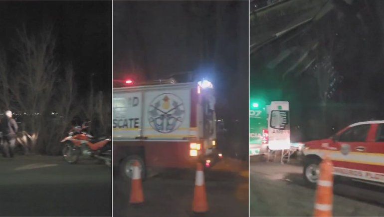 Volcó en forma espectacular en La Herradura y se desplegó un gran operativo