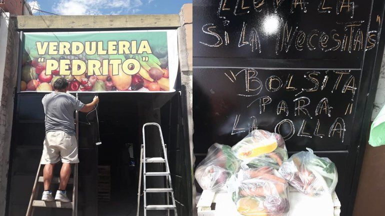 Cipolletti: Pedrito, la verdulería que ayuda a los más necesitados