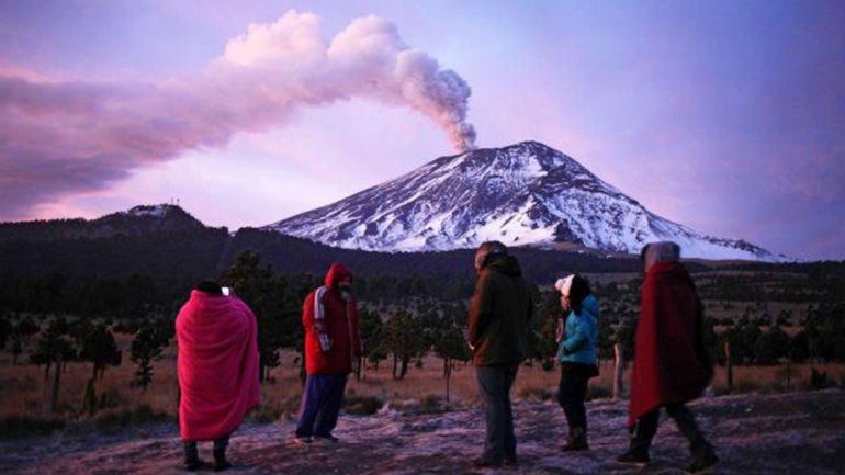 Mirá en vivo la erupción del volcán Popocatépetl