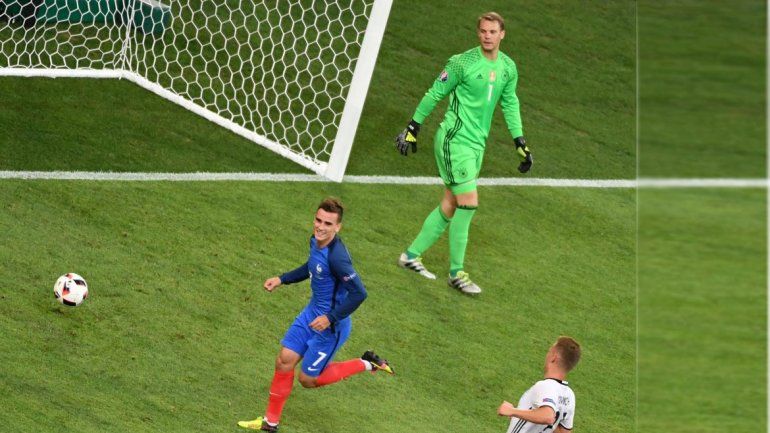 Francia gana la semifinal a Alemania con doblete de Griezmann