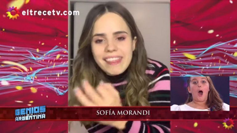 La enorme sorpresa que Sofi Morandi le dio a una finalista de Genios de la Argentina