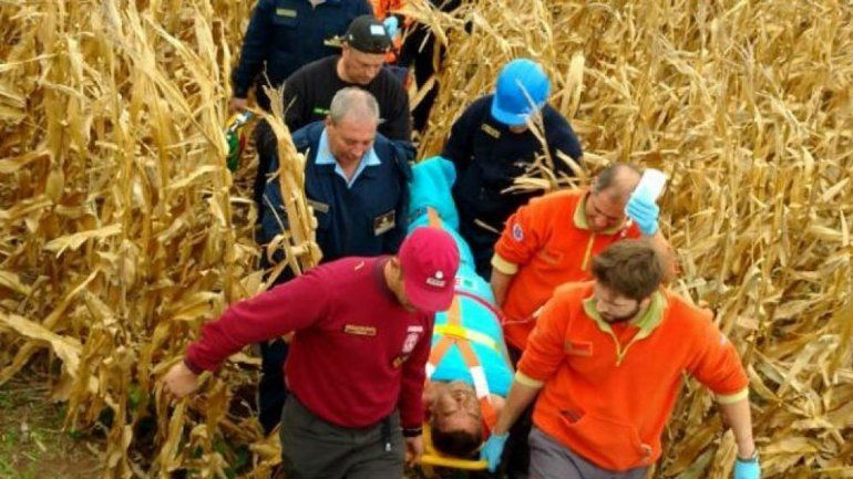 El hombre se llama Bernardino Aliaga y había ido a comer una picada con unos amigos a 11 kilómetros de su pueblo