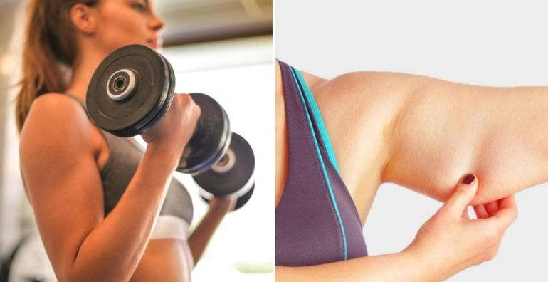 Los brazos concentran grasa y flacidez por una combinación de genética