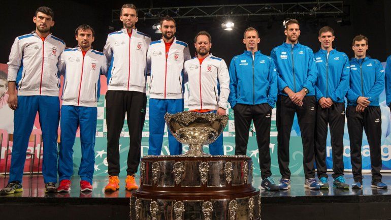 Los protagonistas en la final de la Copa Davis